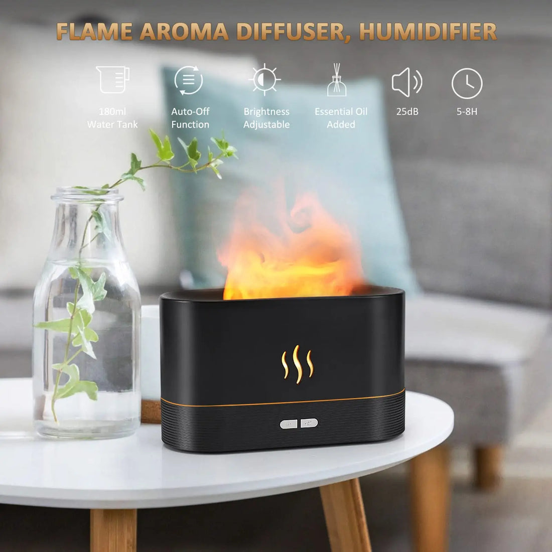 Flame Aroma Diffuser Humidifier