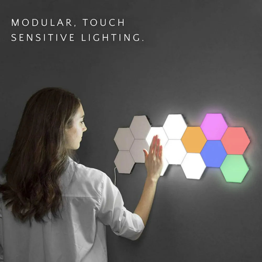 Hexagonal Touch Sensor Night Lamp